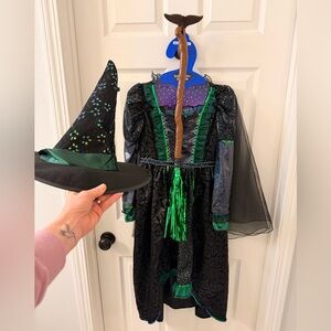 Enchanting Green Witch Costume girls 7-8